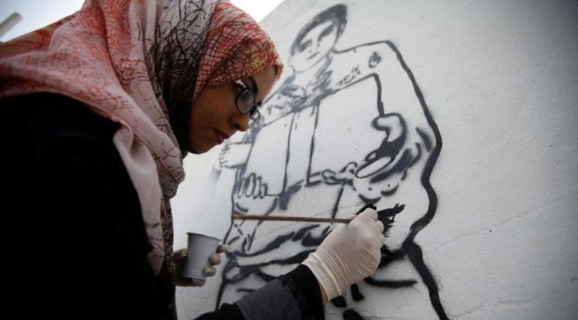 "ضحايا صامتون" غرافيتي يحمل رسالة سلام يمنية إلى العالم