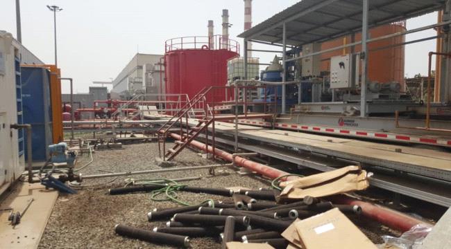 صور: رداءة الديزل تهدد محطة كهرباء الحسوة الجديدة في عدن