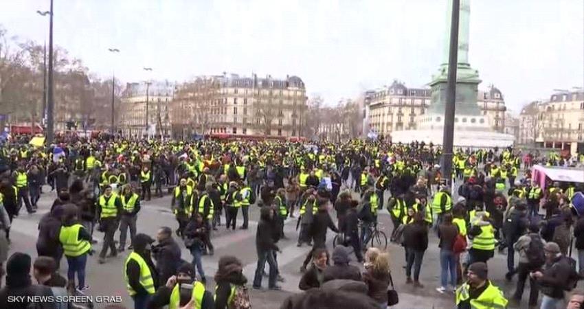 اعتقالات ومواجهات مع عودة "السترات الصفراء" إلى باريس