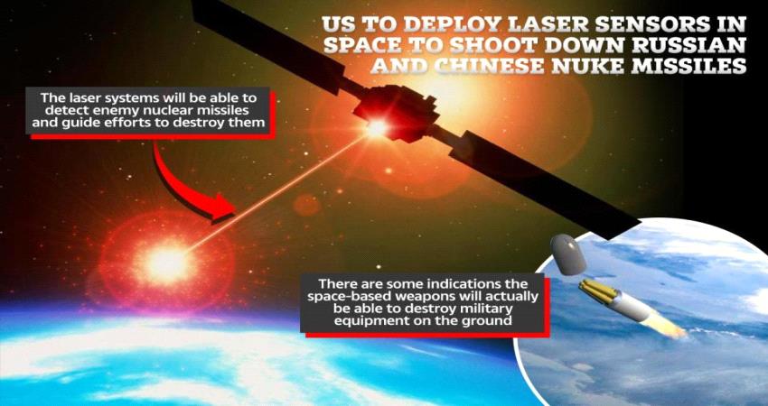 أمريكا تستعد لإطلاق قمر اصطناعي يدمر الصواريخ النووية بالليزر