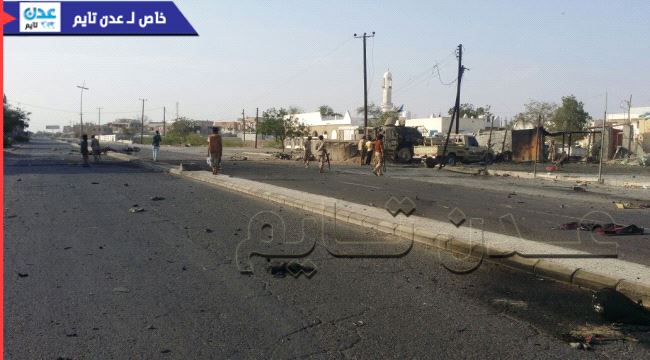 صور حصرية للهجوم على مبنى محافظة لحج والاضرار التي خلفها التفجير