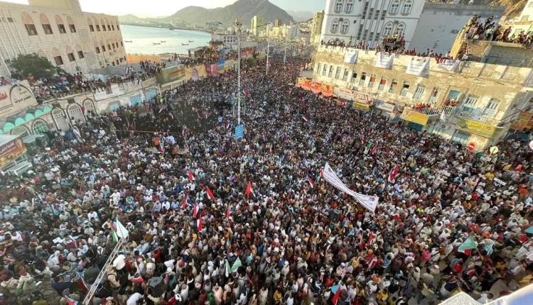 المكلا تستقبل أكبر حشد مليوني جماهيري في تاريخها