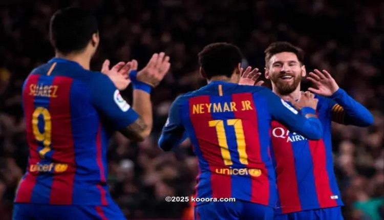 برشلونة يقترب من تكرار إنجاز MSN