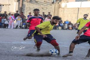 ابطال الملاعب يتاهل لنصف نهائي دوري الشيخ اسحاق